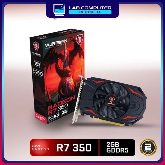 VGA VURRION R7 350 4GB DDR5 128BIT GAMING VGA ORI - R7 350 2GB