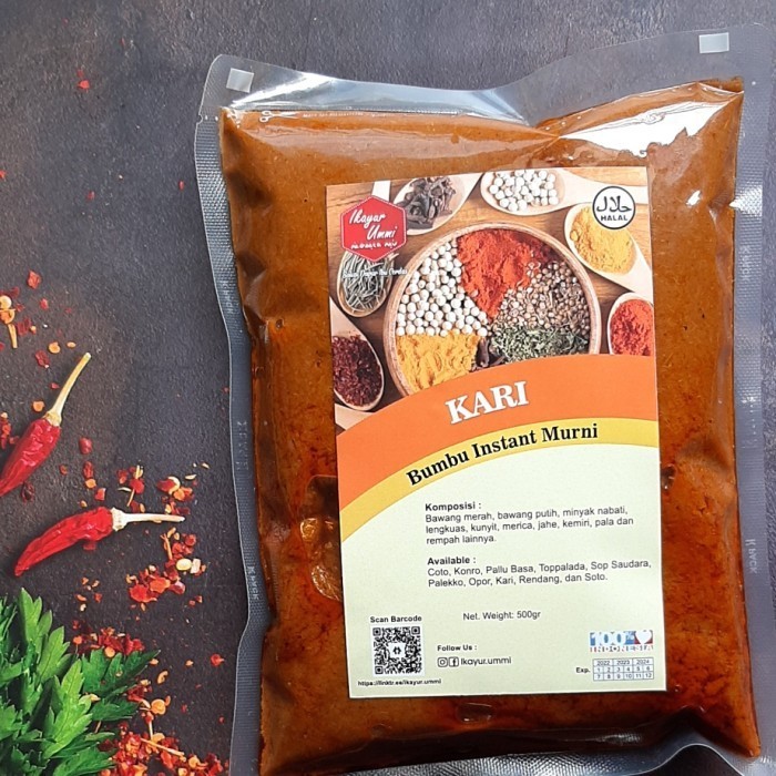 

PG bumbu kari home made, bumbu instant, bumbu praktis, bumbu kari ayam