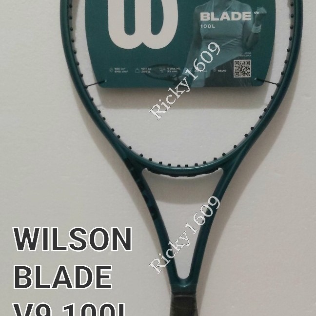 RAKET TENIS WILSON BLADE 100L V9  RAKET TENIS WILSON BLADE 98 V9  WILSON BLADE VERSION 9  EMERALD NI