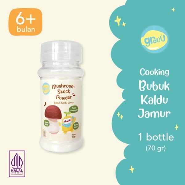 

Grouu - Cooking Powder / Bubuk Masak MPASI Mushroom stock powder