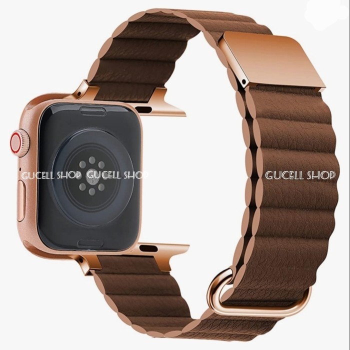 [TERMURAH] Strap iwatch 9 8 ultra strap apple watch 8 ultra tali jam apple watch - BROWN, SIZE 42MM