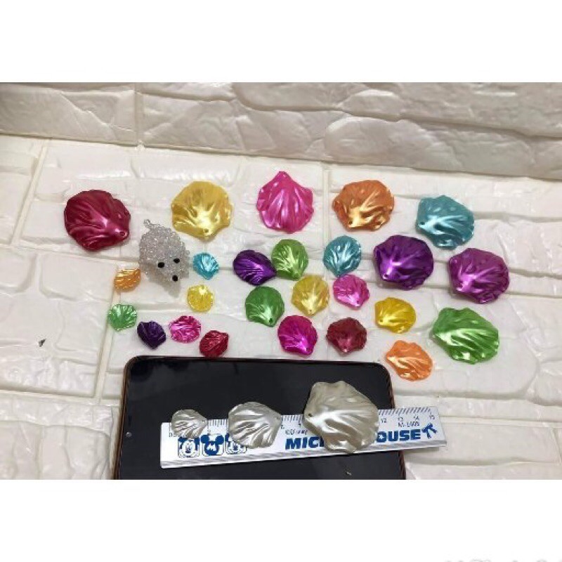 HIASAN MANIK MANIK PERMATA 1 pon bahan manik mutiara kerang kecil kerang sedang kerang besar