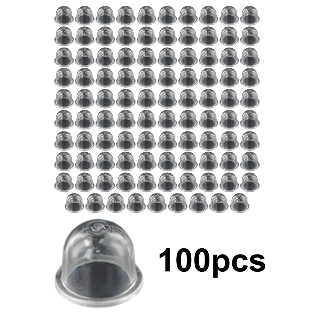 

Suku cadang karburator 17mm/12mm 100 buah tutup bohlam Primer Carb pompa bahan bakar kecil untuk StihlEcho Robin Carb lampu Primer transparan
