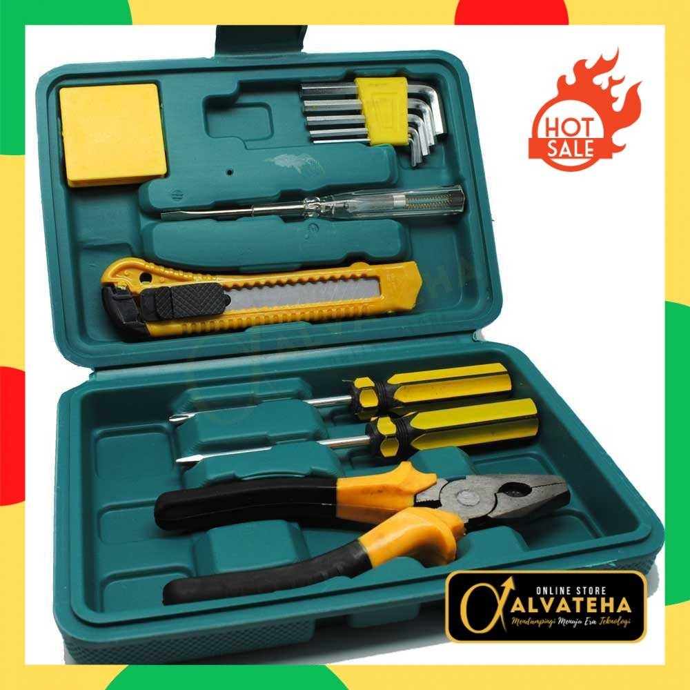 

Perlengkapan Set Reparasi Obeng Cutter Kunci L Tang 12 in 1 - 011