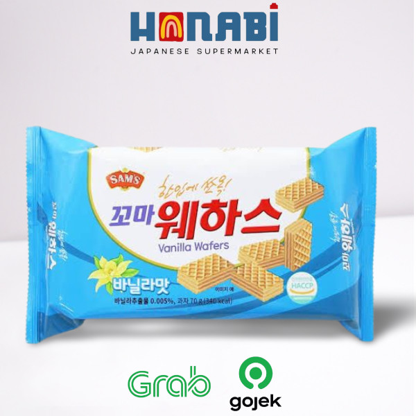 

Samis Mini Vanilla Wafers 70g - Wafer Rasa Vanila Made In Korea