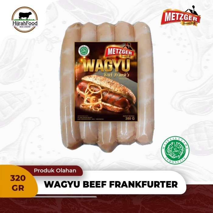 

Metzger Wagyu Beef Frankfurter Sausage 320 gram Sosis Sapi Wagyu Premium