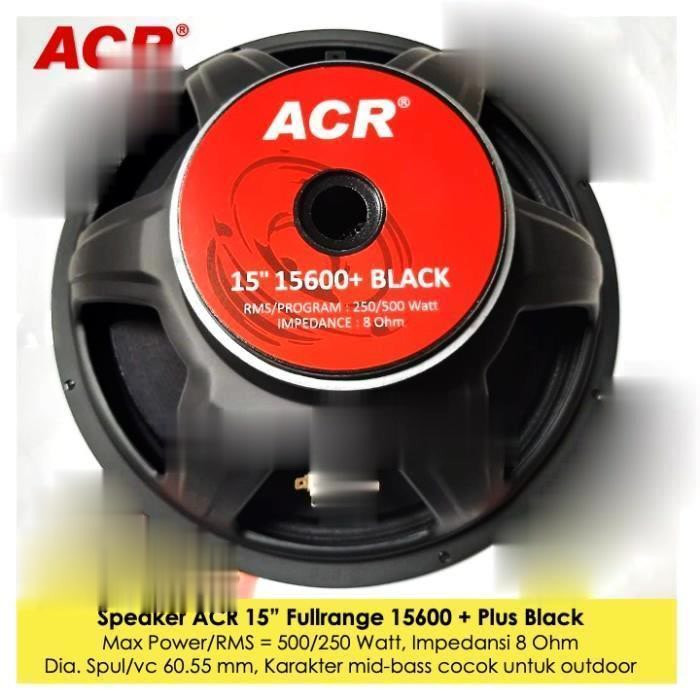 Speaker ACR 15600 + Plus Black / Speaker 15" ACR 15600+ / 15 In