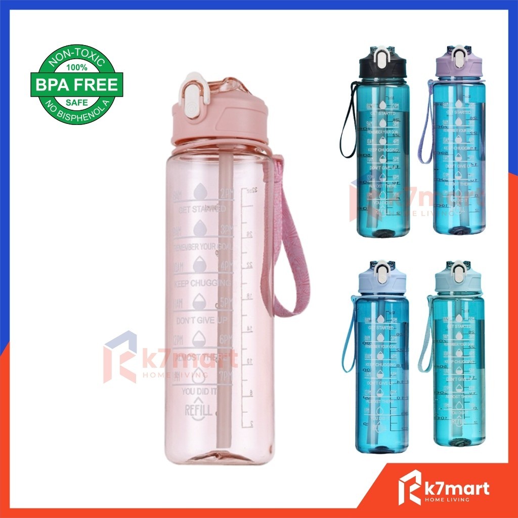 TERMURAH K7MART HU82 BOTOL MINUM ANAK SEKOLAH 1 LITER / BOTOL MINUM VIRAL / BOTOL MINUM DEWASA / BOT