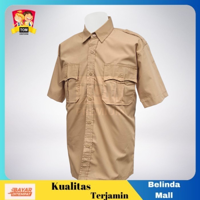 

⭐KUALITAS TERBAIK⭐ Seragam TOM Kemeja SMP/SMA Pramuka Penggalang Tangan Pendek (NEW) No S Terlaris