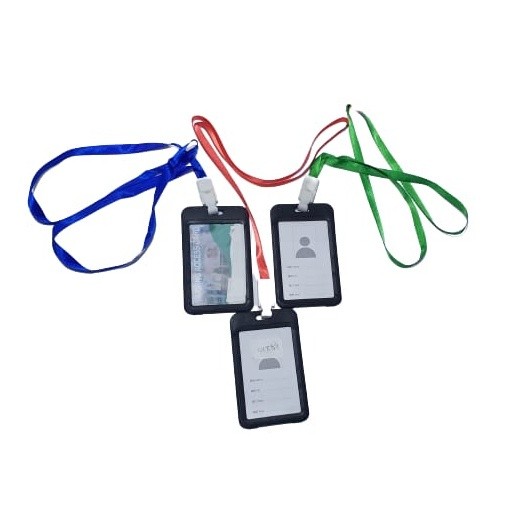 

NAT - TALI ID CARD HOLDER 2 SISI + TALI / LANYARD / TALI BAHAN NILON NAMETAG 2 SISI