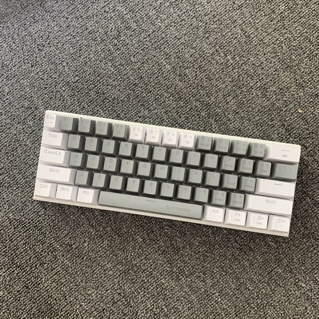 Portable 60 Percent Wired Mechanical Keyboard,61 Keys,Type C Interface,Backlit Support,Swappable Swi