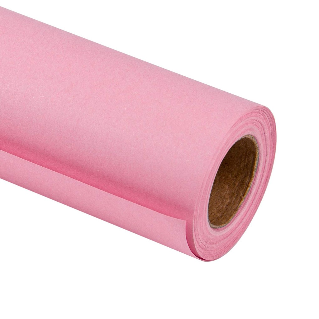 

Kraft Paper Roll Recyclable Paper Perfect for Wrapping, Craft, Packing, Floor Covering, Dunnage, Parcel, Table Runner, Pink