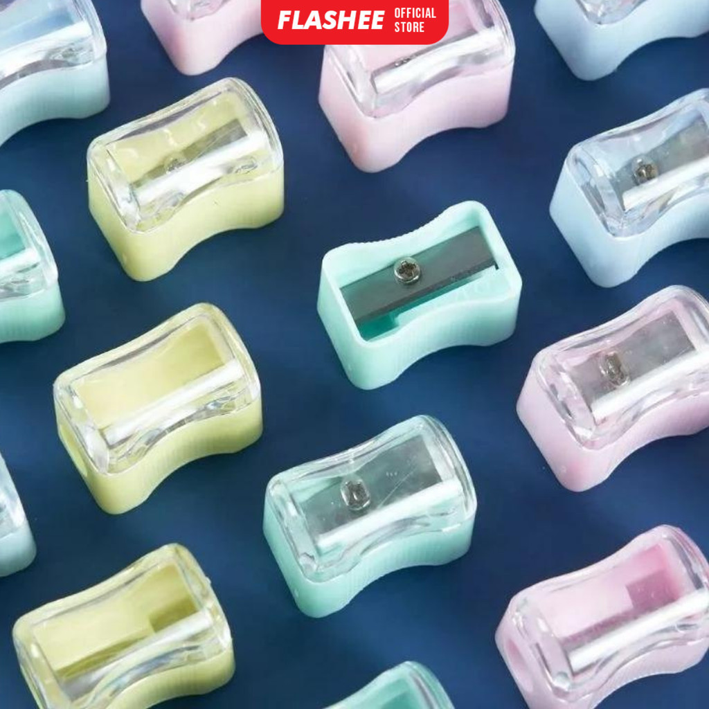 

Serutan Pensil Aestetic Pencil Sharpener Warna Pastel Rautan Pensil 1 Lubang