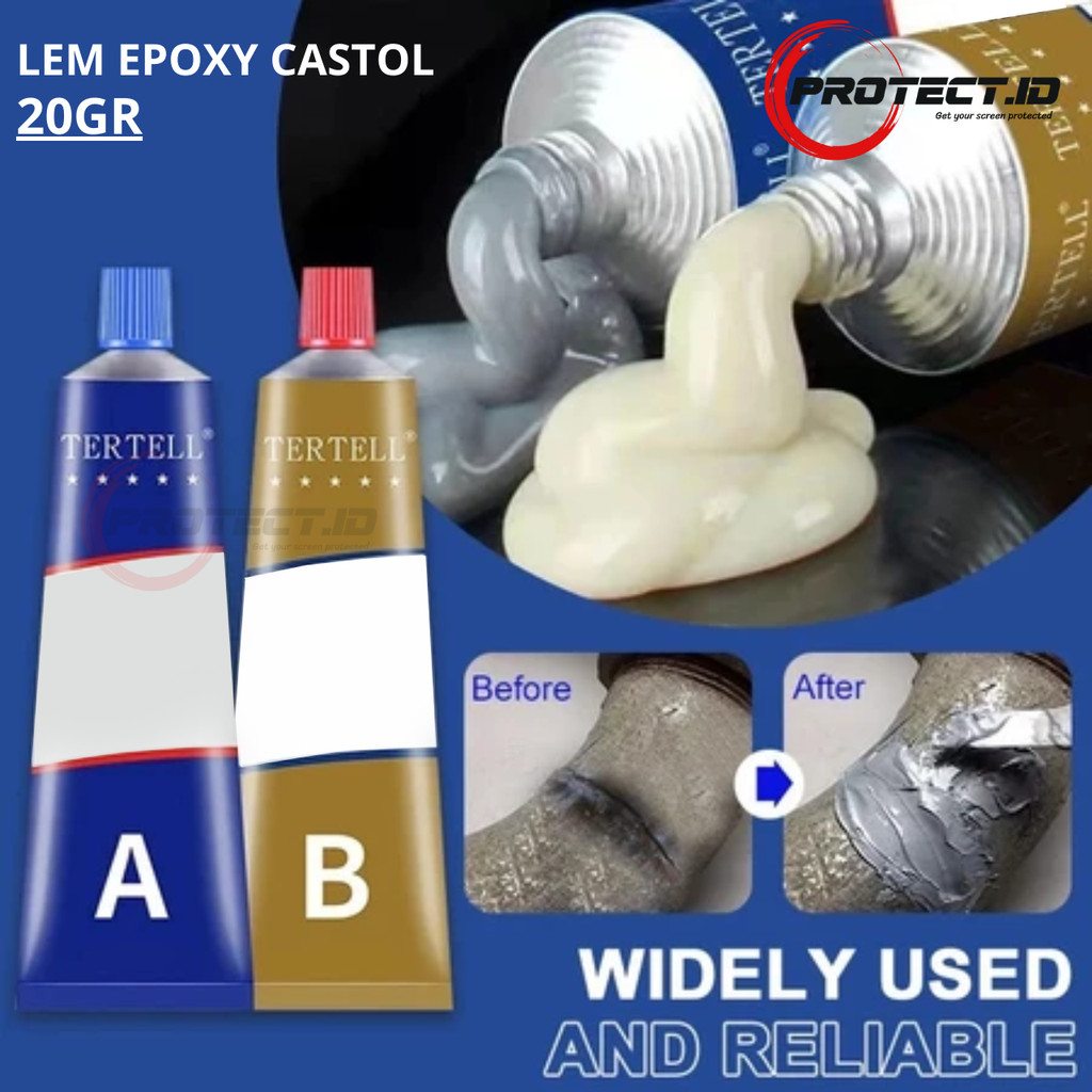 

Lem Castol Epoxy AB Lem Anti Bocor Serbaguna Kuat & Tahan Lama untuk Segala Permukaan 20gr
