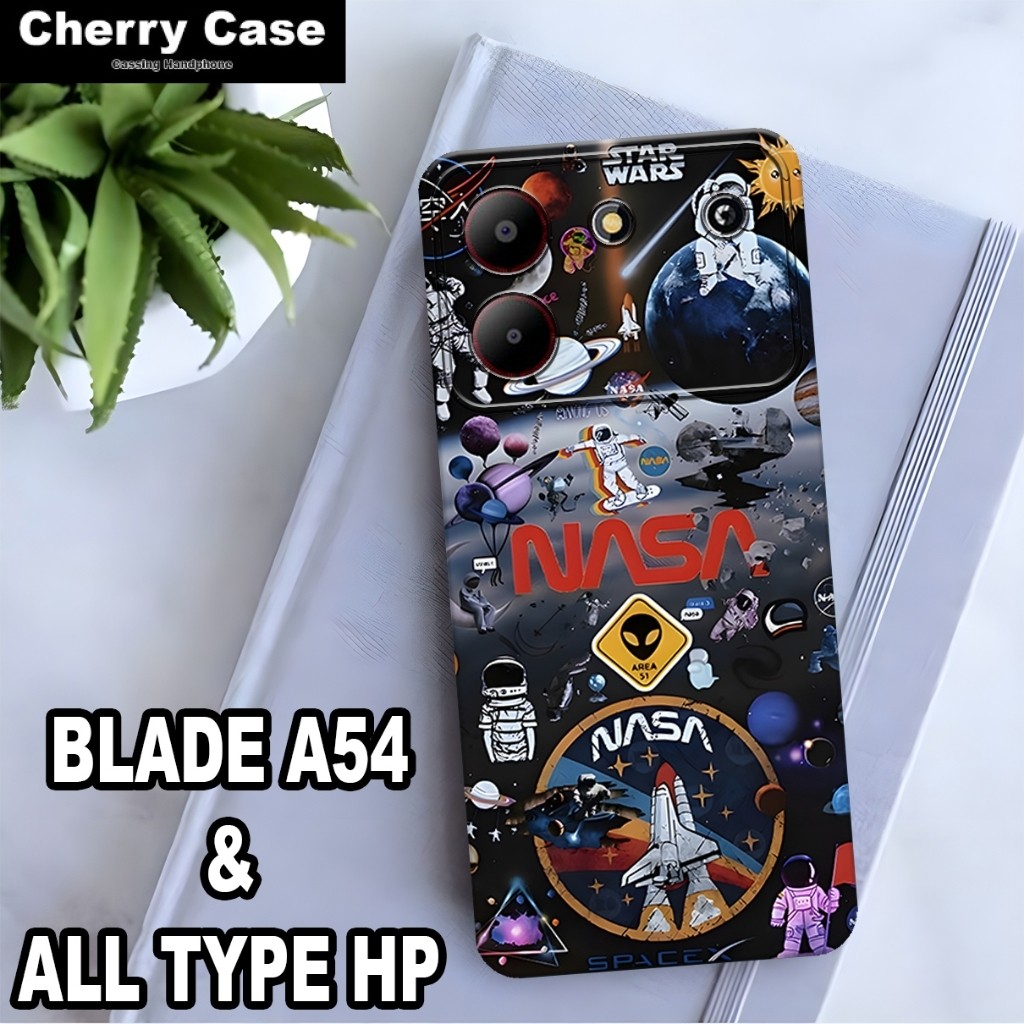 AC40/Softcase Procamera Hp ZTE BLADE A54  2024 Fashion Case Nasa Case Pelindung Handphone Cherry Acc