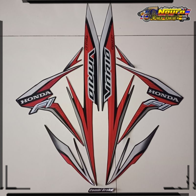 Aksesoris striping honda vario 110 fi 2016 hitam list body standar kualitas terbaik