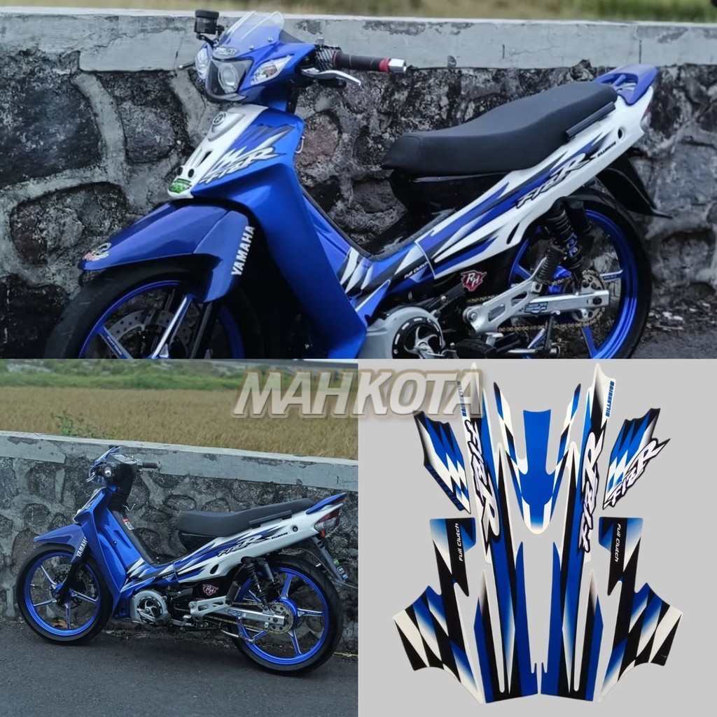 STRIPING STICKER LIS LE POLET yamaha fizr fiz r milenium biru stiker kualitas terbaik termurah Mahko