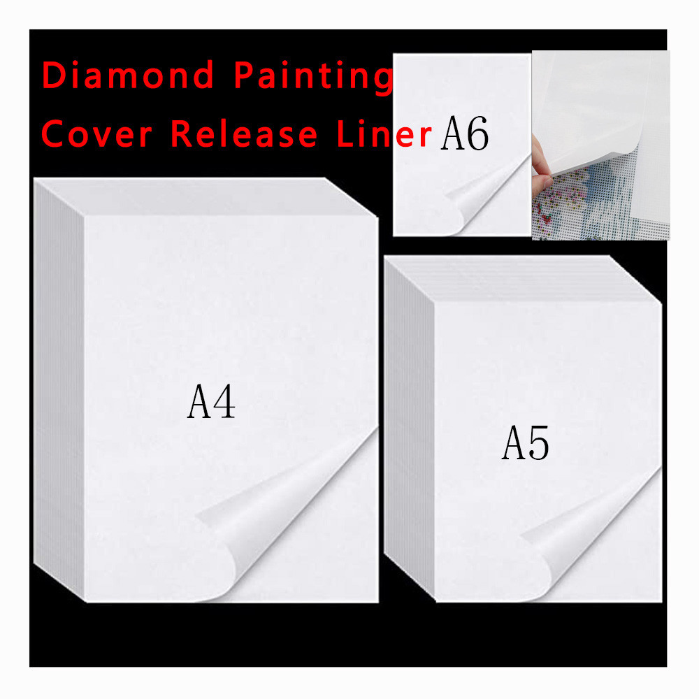 

10 20 50 sheet Release Paper Non-stick Painting Cover Diamond Painting Tools Double-sided Replacement Accessories hot A6/A5/A4
