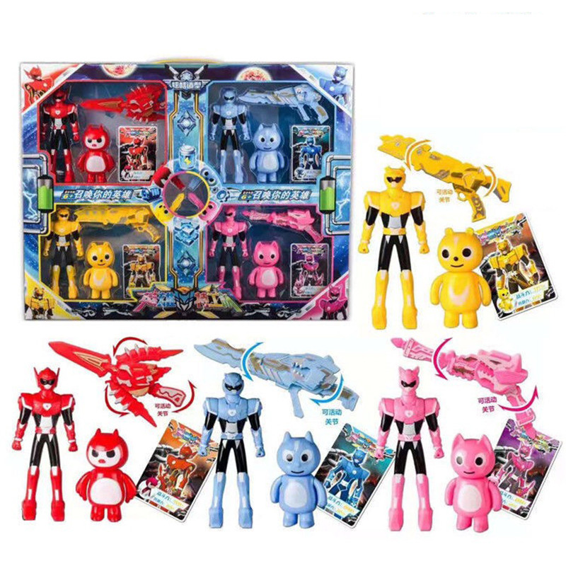 New MiniForce Transformation Toys Action Figure For X Volt Semey Air Force Secret Commando Doll Kids