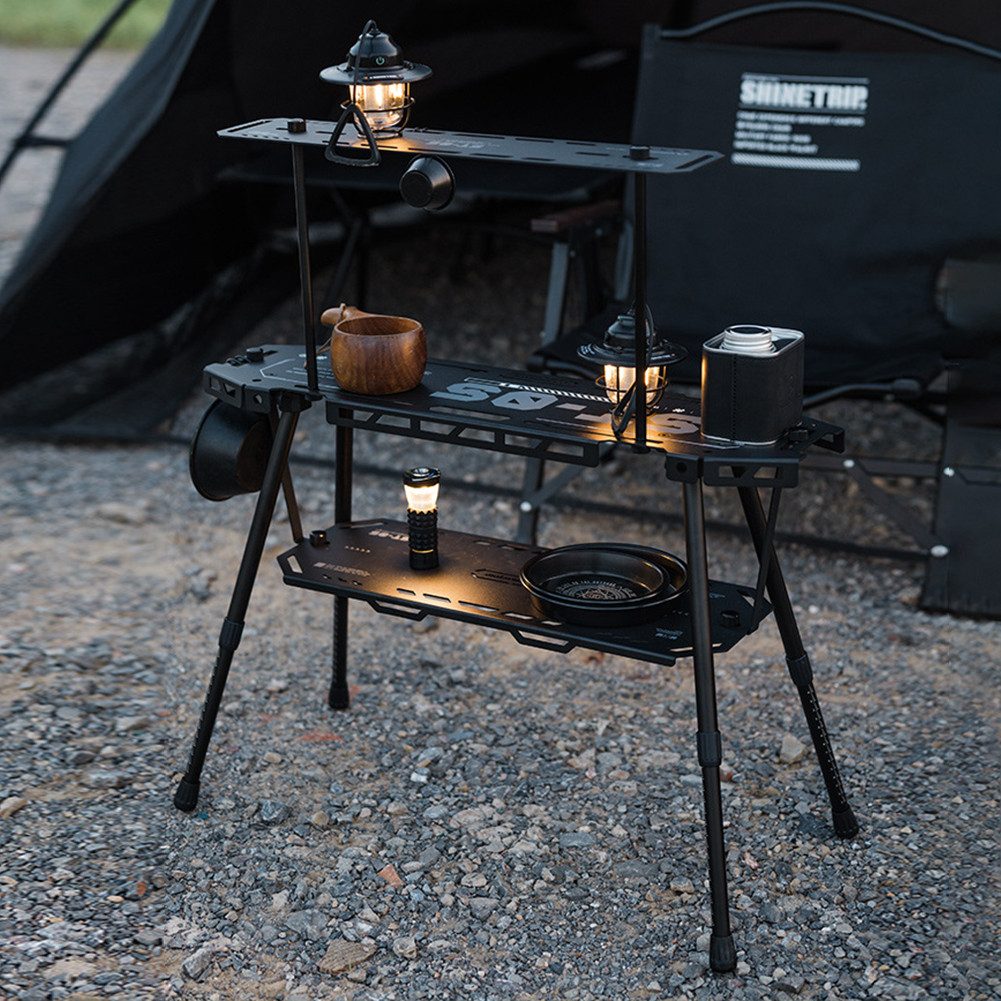 Folding IGT Camping Table Camping Multifunctional IGT Table with Adjustable Height Aluminum Table Pi