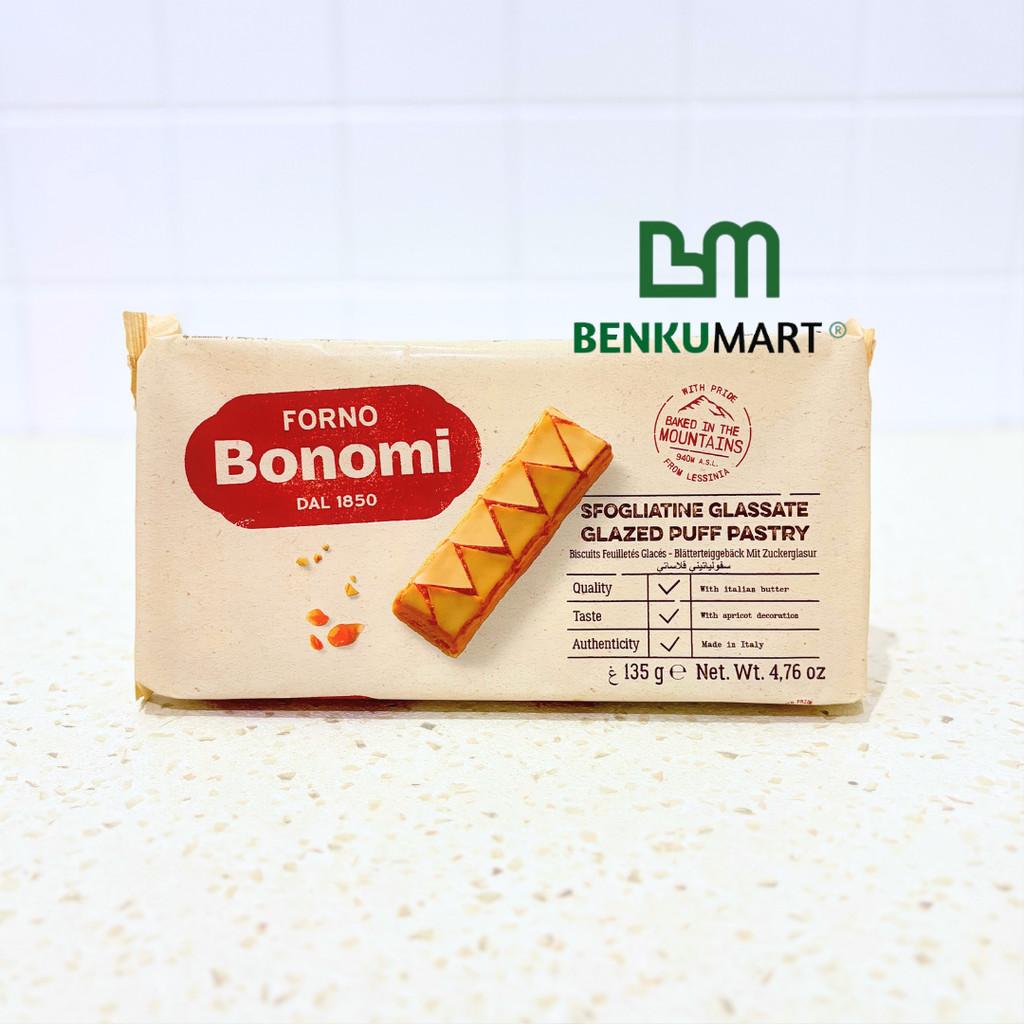 

Forno Bonomi Sfogliatine Glazed Puff Pastry (135 gr) Biskuit Viral 135 gram