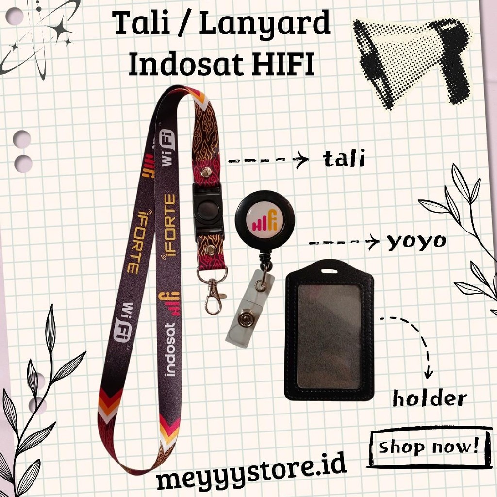 

READYYY Tali Gantungan ID CARD / Lanyard INDOSAT HIFI IFORTE [STOCK MELIMPAH] Termurahhh Harga Grosir!