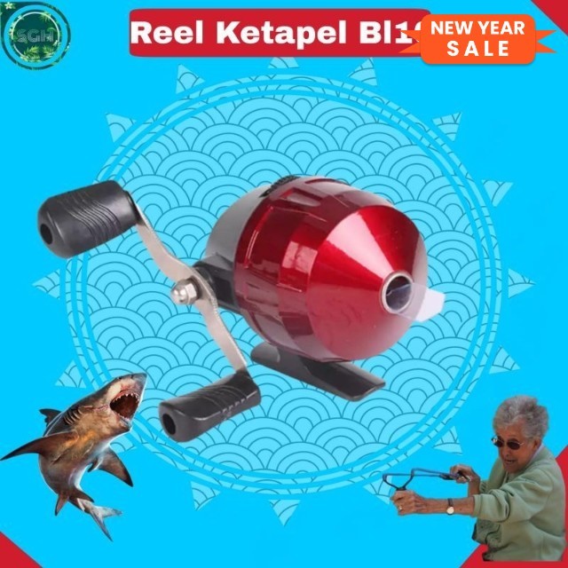 COD REEL PANCING KETAPEL GULUNGAN KETAPEL PASER IKAN KETAPEL IKAN SLINGSHOT MURAH TERMURAH  Murah fl