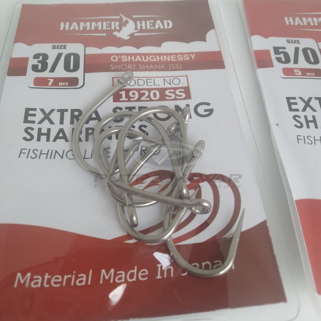 Mata Kail Hammer Head Oshaughnessy Model 1920 Ss Ukuran Besar Pancing Laut Pasiran Kuat Dan Murah .