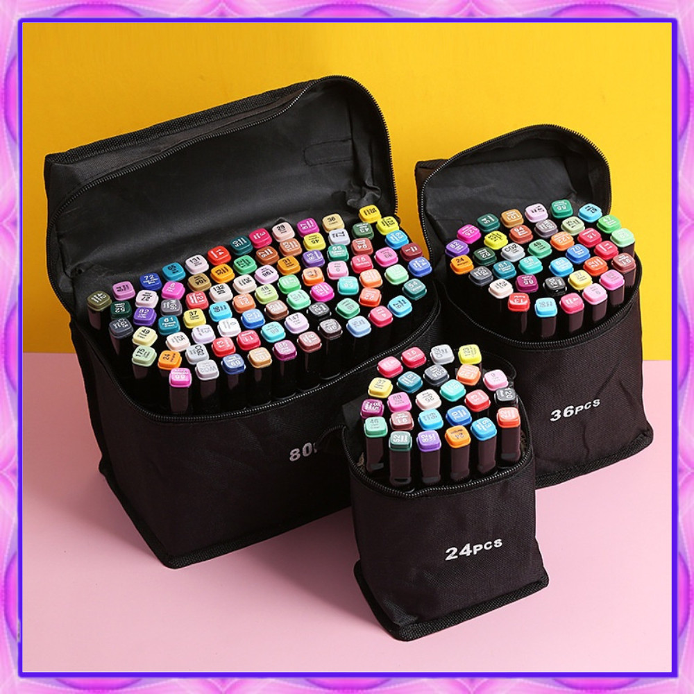 

Anissa_store-Spidol Dual Side Fine Art Marker 30/48 /80 Warna Sketsa Spidol Umum General Marker Twin Set Spidol-COD