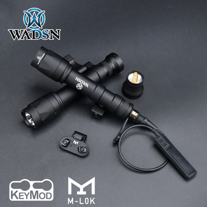 WADSN M640C M640 Tactical Flashlight Surefir M600 Weapon Gun Scout Light Picatinny/M-Lok/Keymod Moun