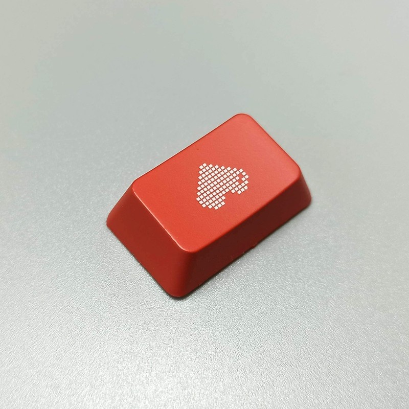 DIY ABS Keycap CTRL Red Heart Personality Key Cover for Me anical Keyboard Logite - G810 / G512 / G4