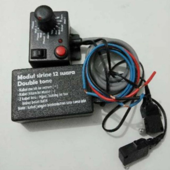 Modul toa sirene patwal 12 suara double tone mobil dan motor.