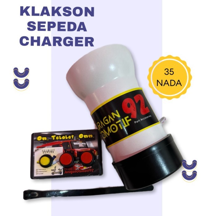 KLAKSON TELOLET SEPEDA / BASURI SEPEDA / KLAKSON TELOLET - KLAKSON PUTIH