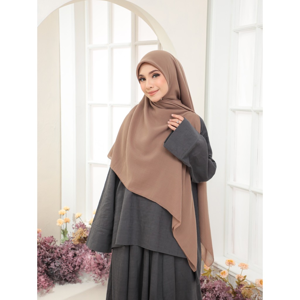 GHANIEA-Daily Syari Eyelash 145cm & 135cm/Jilbab syari voile arabian jumbo/Jilbab Syari Segiempat