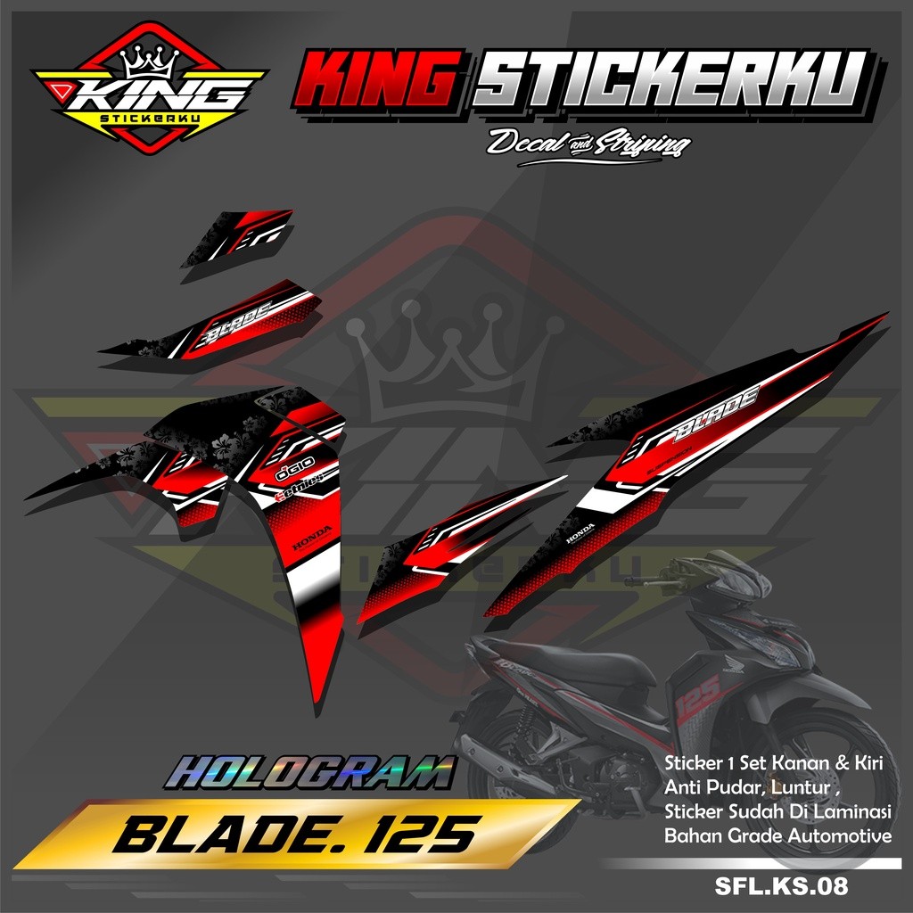 Stiker Striping Vasiasi Blade 125 - Sticker Striping Motor Blade 125