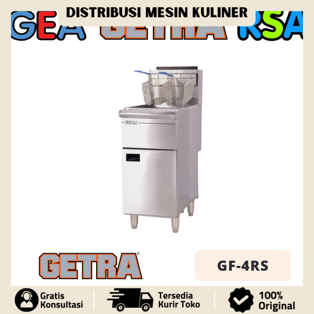 Getra GF-4RS Gas Deep Fryer Free Standing With Thermostat