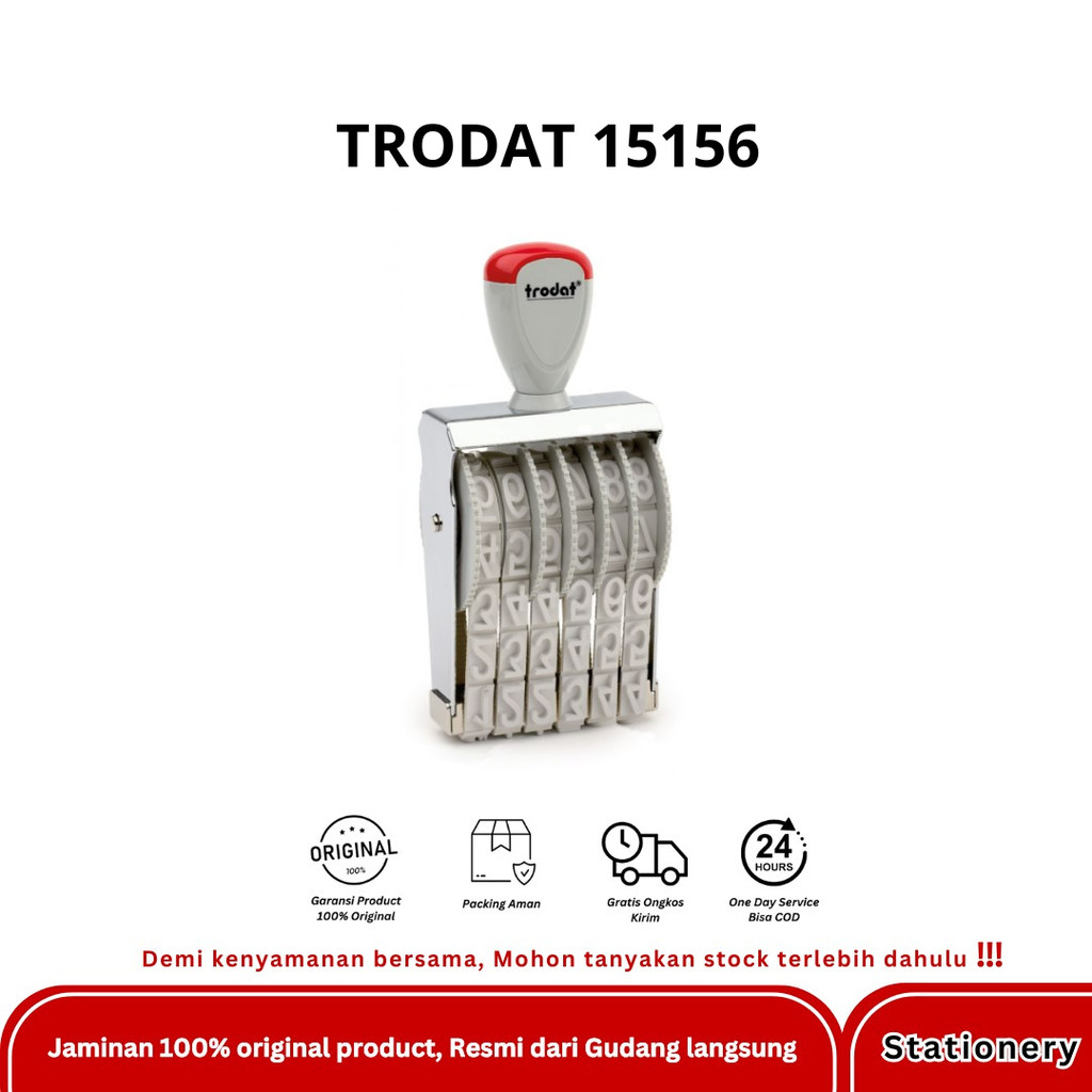

TRODAT STEMPEL 6 DIGIT 15156 15MM