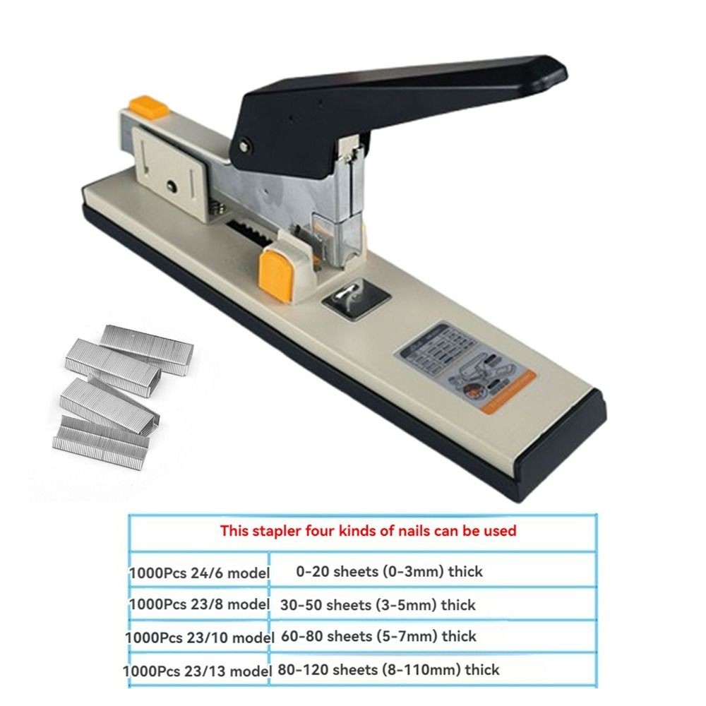

Large Capacity Hand Operated Staple Multifunction Pop-up Type Heavy Duty Stapler Simple Portable Desktop Stapler