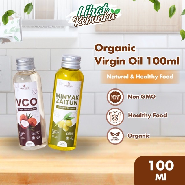 

ALAMEE Virgin Coconut Oil Minyak Zaitun Kelapa Murni Extra VCO Dapat Di minum Di masak Organik 100ml LIHAT KEBUNKU