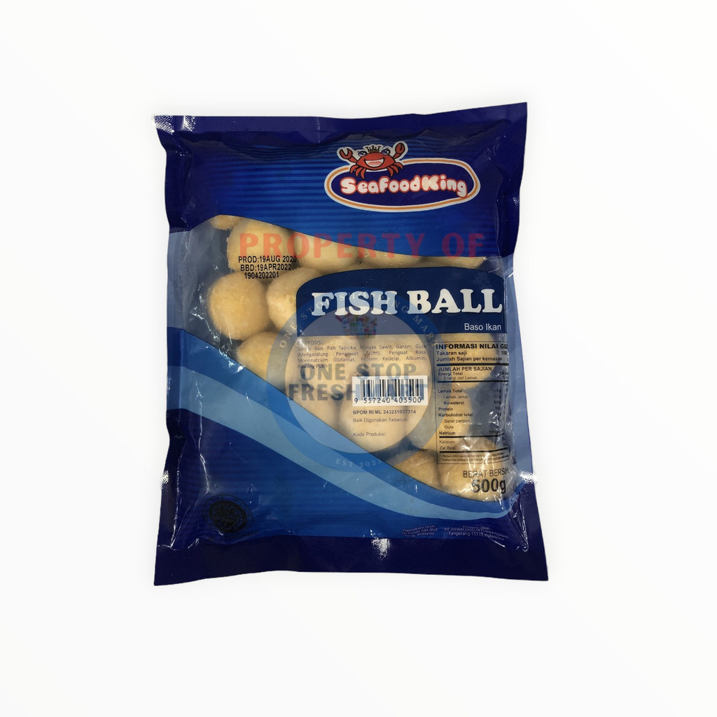

SEAFOODKING FRIED FISH BALL (B) 500GR / BAKSO IKAN GORENG 500 GR