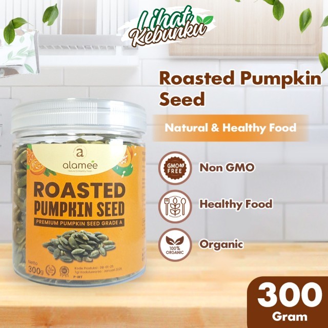 

ALAMEE Pumpkin Seed Roasted Biji Labu Panggang Seeds Oven 300gr LIHAT KEBUNKU