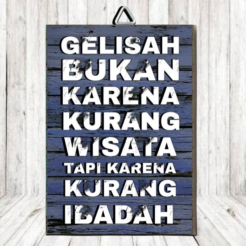 DEKORASI HIASAN DINDING KAYU MDF KATA KATA