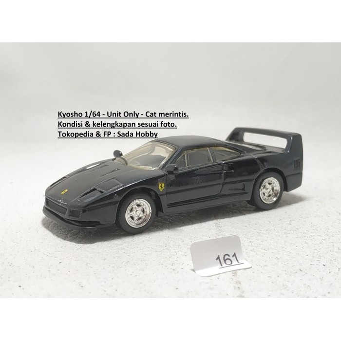 Kyosho First Edition 1/64 Ferrari F40 Hitam Unit Only