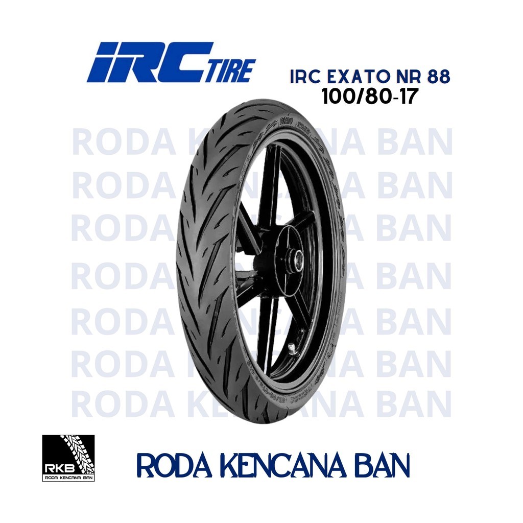 Ban Motor IRC EXATO size 100/80 R17 - Tubeless Ban Belakang Supra GTR 150, Sonic 150R,  Mx King 150,