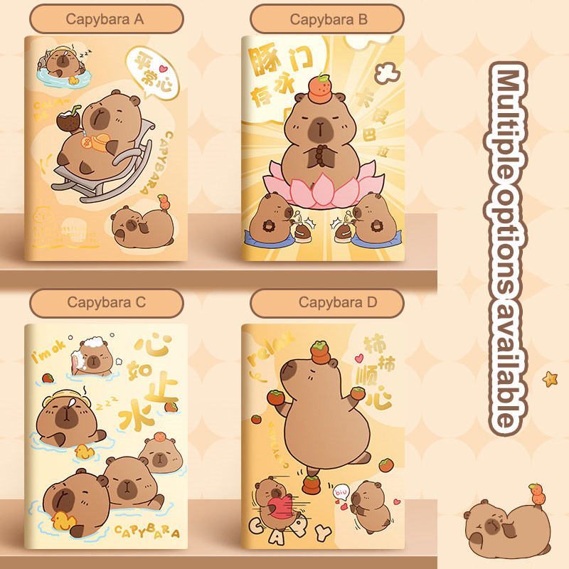 

Capybara Pocket Books A7 Pocket Book Portable Mini Notebook Handbook Student Notebook