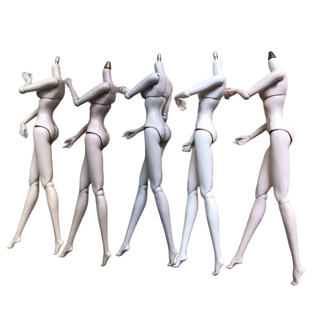 MENGF 12 Joints Movable Doll Body Metal Click Quality Doll Figure White Beige Japan White Skin Doll 