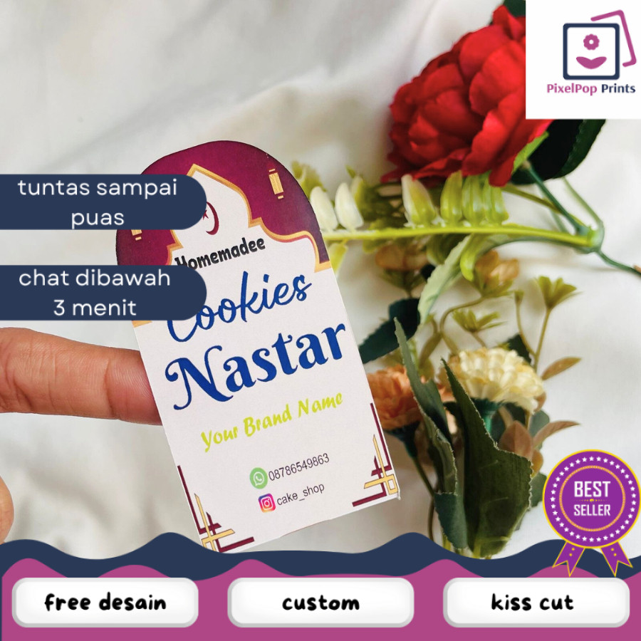 

Opikapip STIKER OVAL STICKER KEMASAN TOPLES KUE KERING IDUL FITRI LEBARAN HAMPERS SUDAH CUTTING