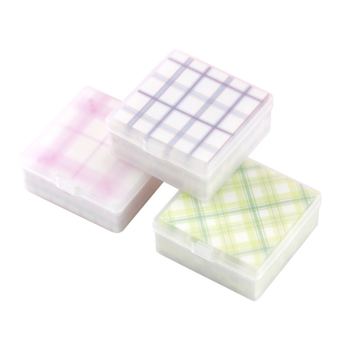 

J2 - Stikcy notes 200 lbr strip sanrio lucu Memo note plaid