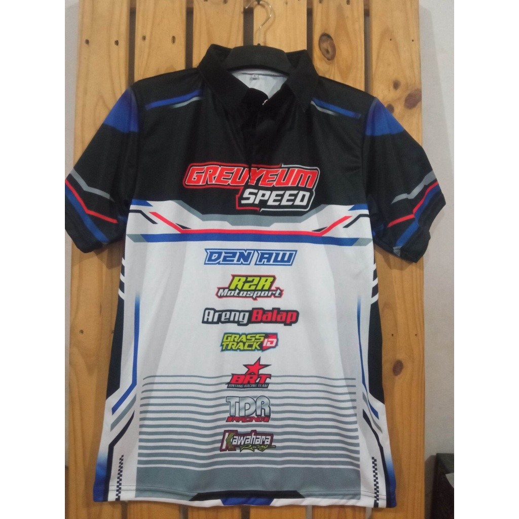 Jersey Racing / kaos balap Baju Racing baju balap full printing bisa request nama nomor start  bengk