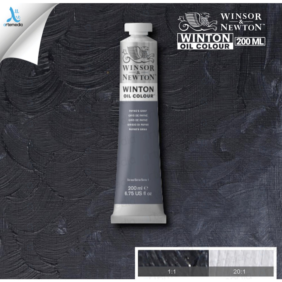 

Gramedia Surabaya - Winsor & Newton Winton PAYNE'S GRAY 200ml Oil Color